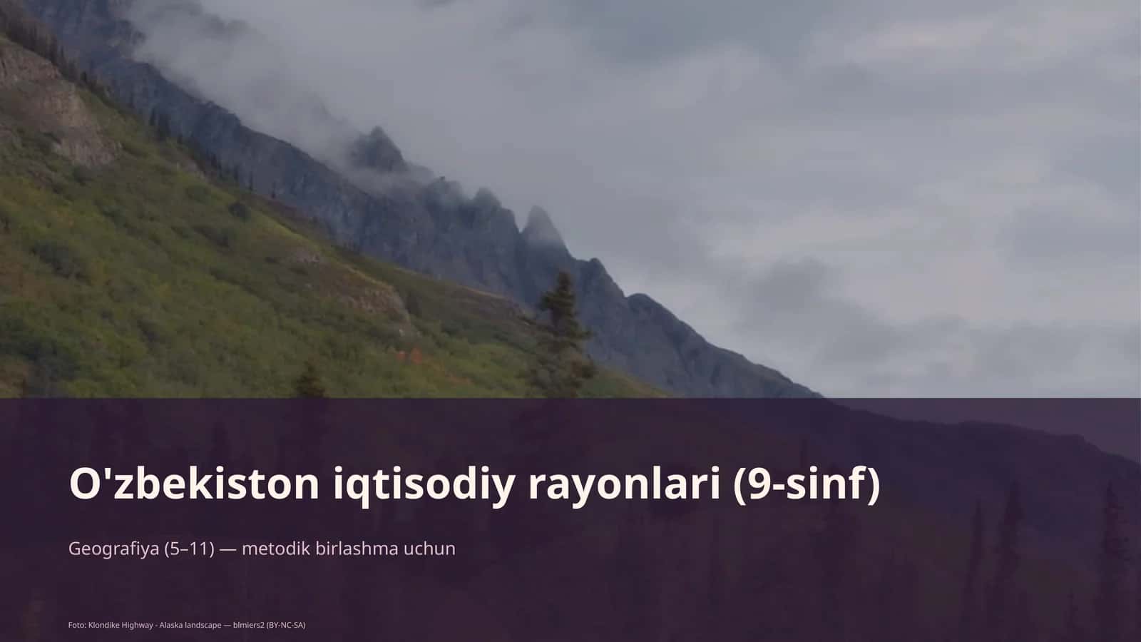 O'zbekiston iqtisodiy rayonlari (9-sinf) 1