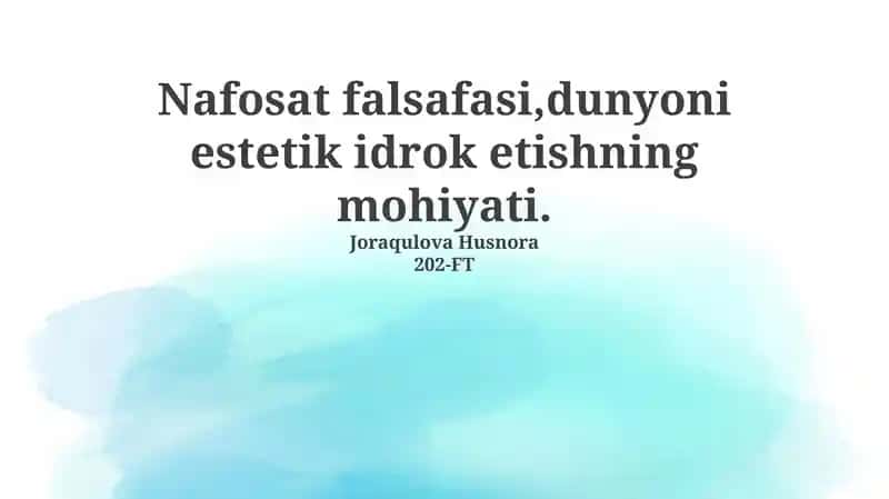 Estetika falsafasi
