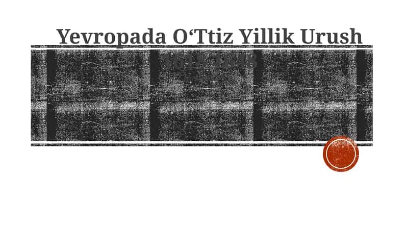 Yevropada OʻTtiz Yillik Urush 1618 1648 1