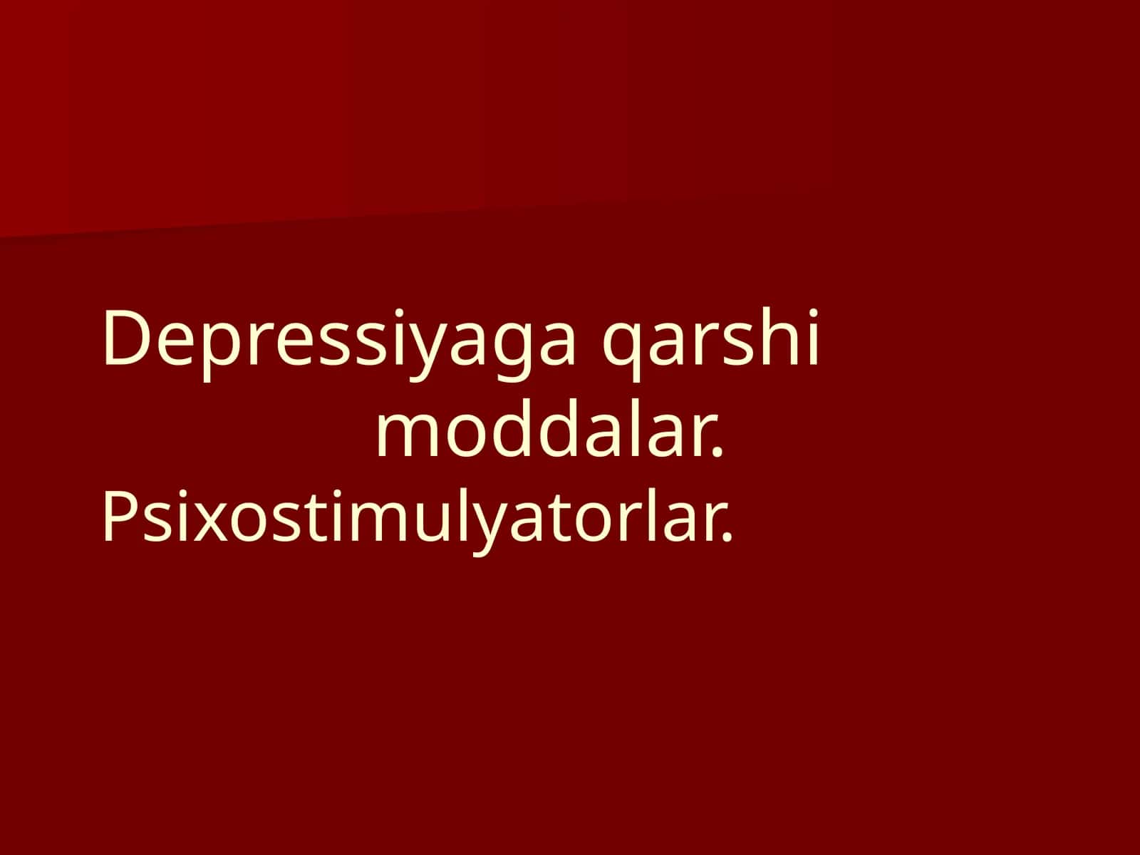 Antidepressantlar 1