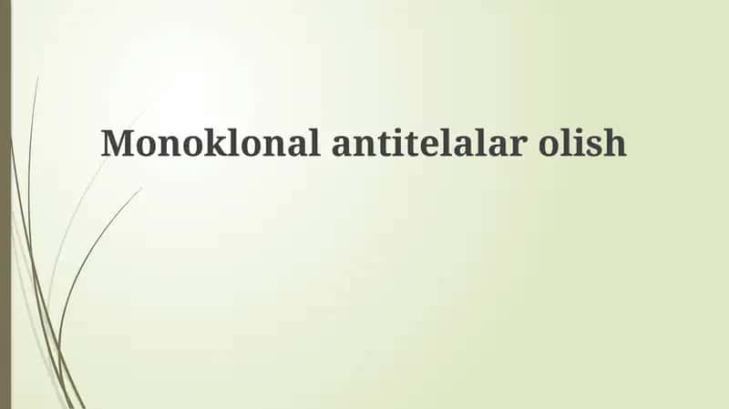 Monoklonal antitelalar 1