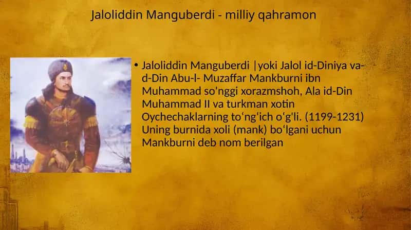 Jaloliddin Manguberdi - milliy qahramon 1