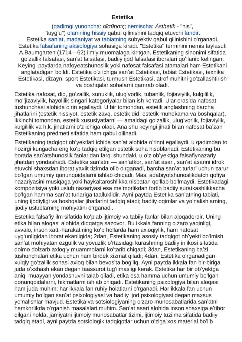 Estetika 1