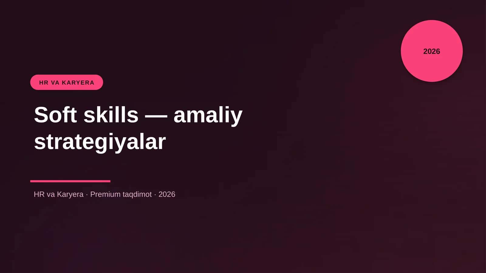 Soft skills — amaliy strategiyalar 1