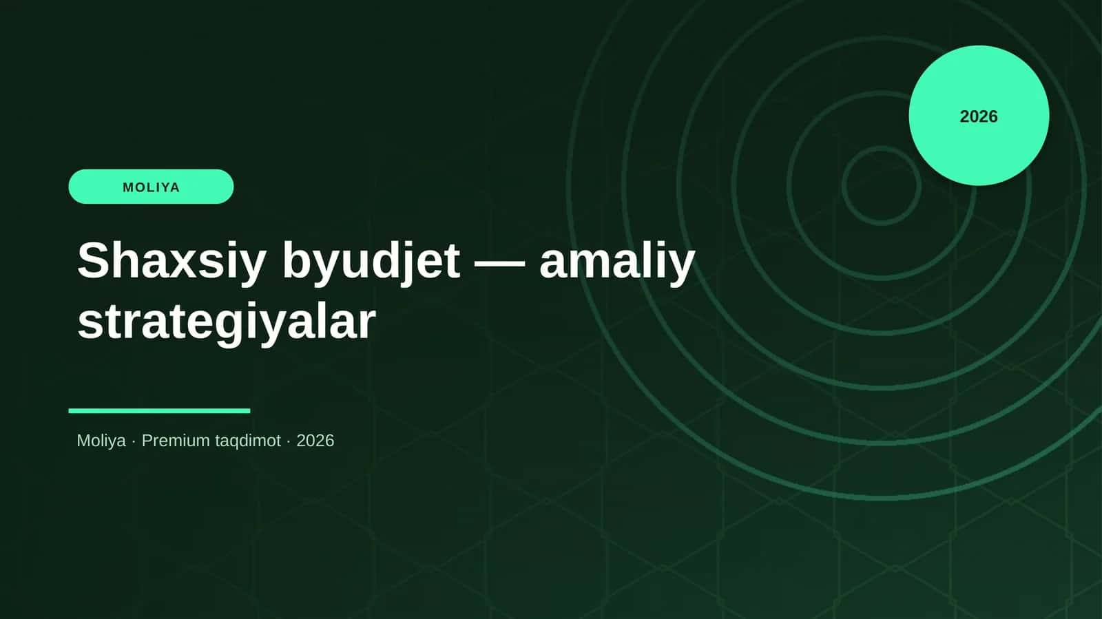 Shaxsiy byudjet — amaliy strategiyalar 1