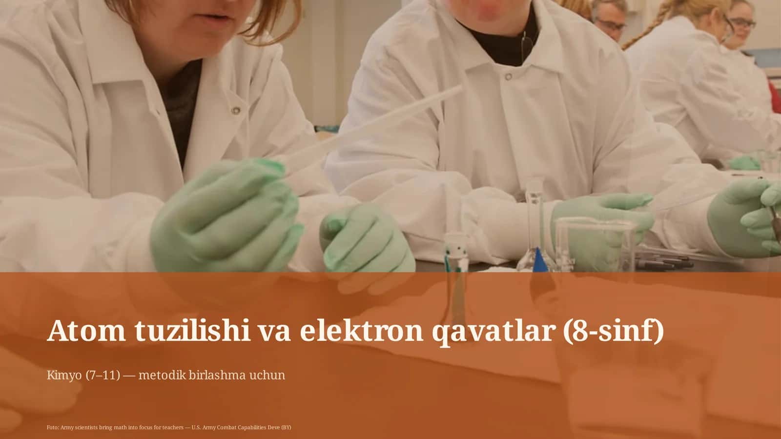 Atom tuzilishi va elektron qavatlar (8-sinf) 1
