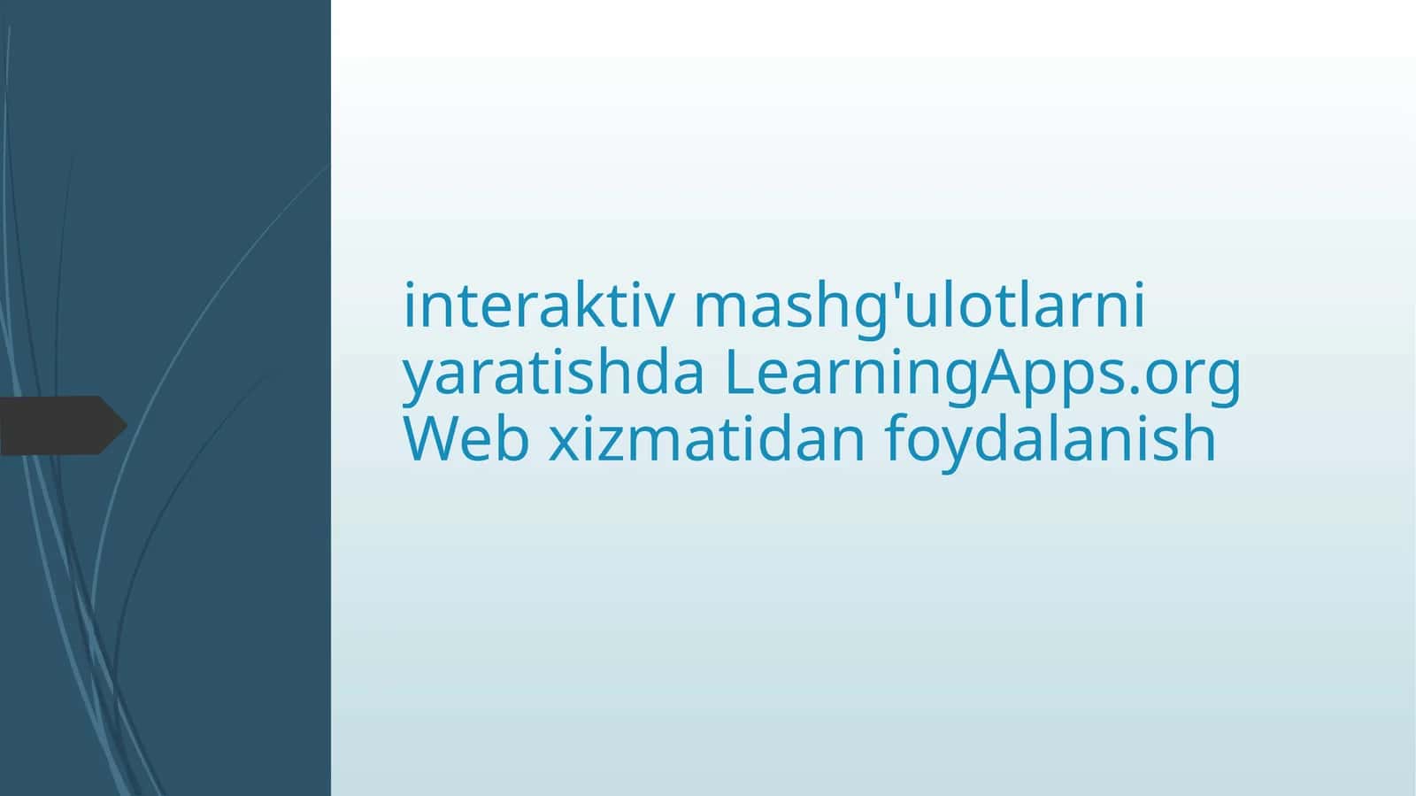 LearningApps dasturi 1