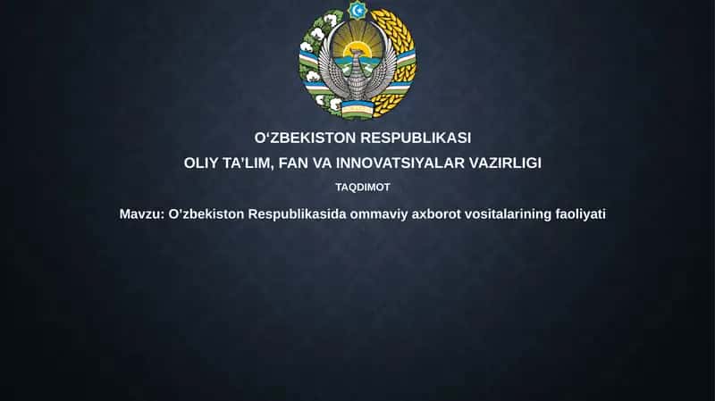 Ommaviy Axborot Vositalari 1