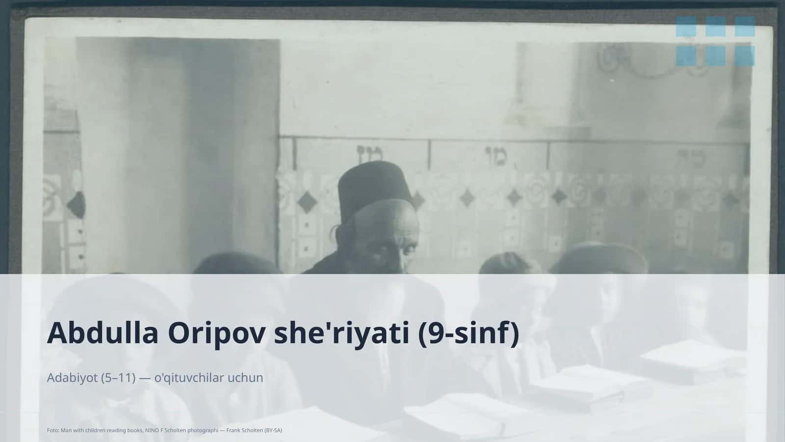 Abdulla Oripov she'riyati (9-sinf) 1
