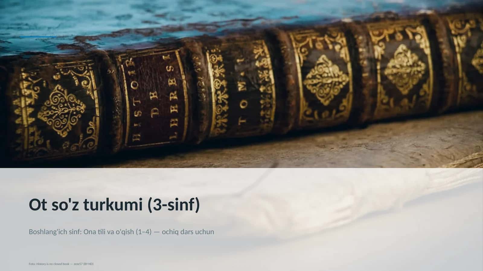 Ot so'z turkumi (3-sinf) 1
