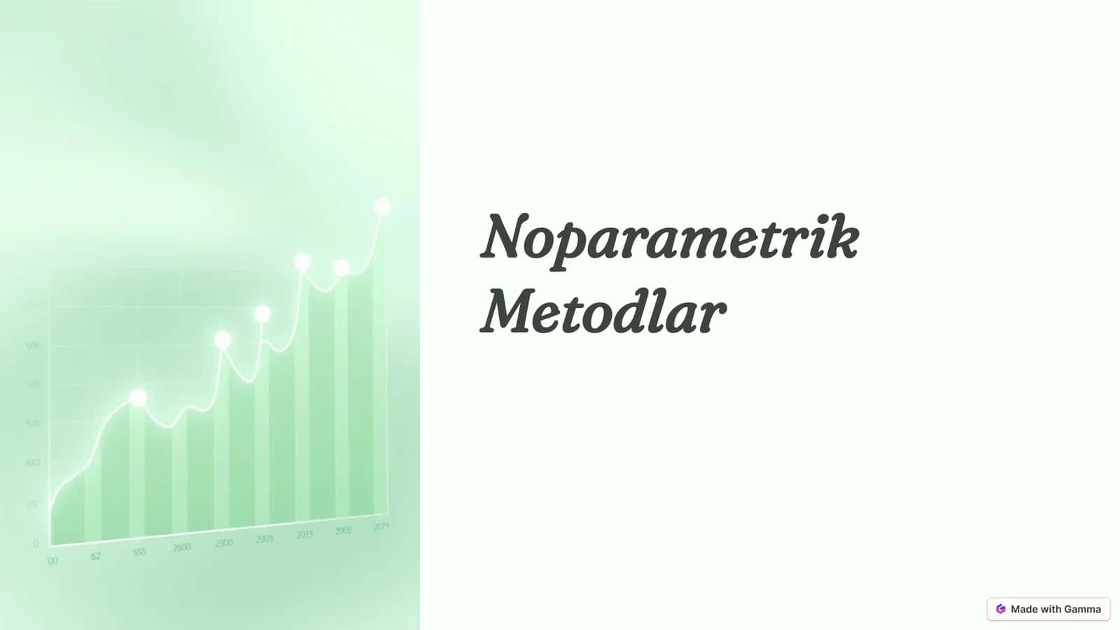 Noparametrik Metodlar 1