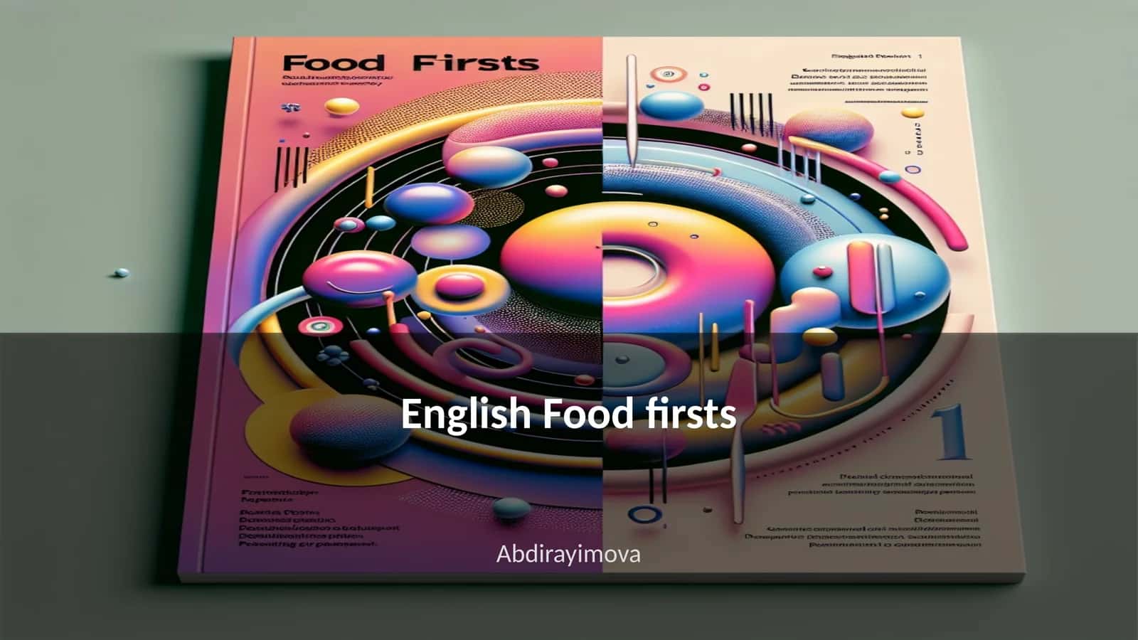 English Food firsts 1