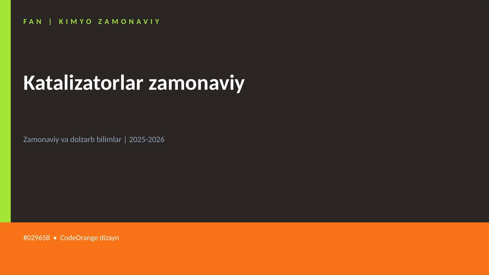 KIMYO ZAMONAVIY 1