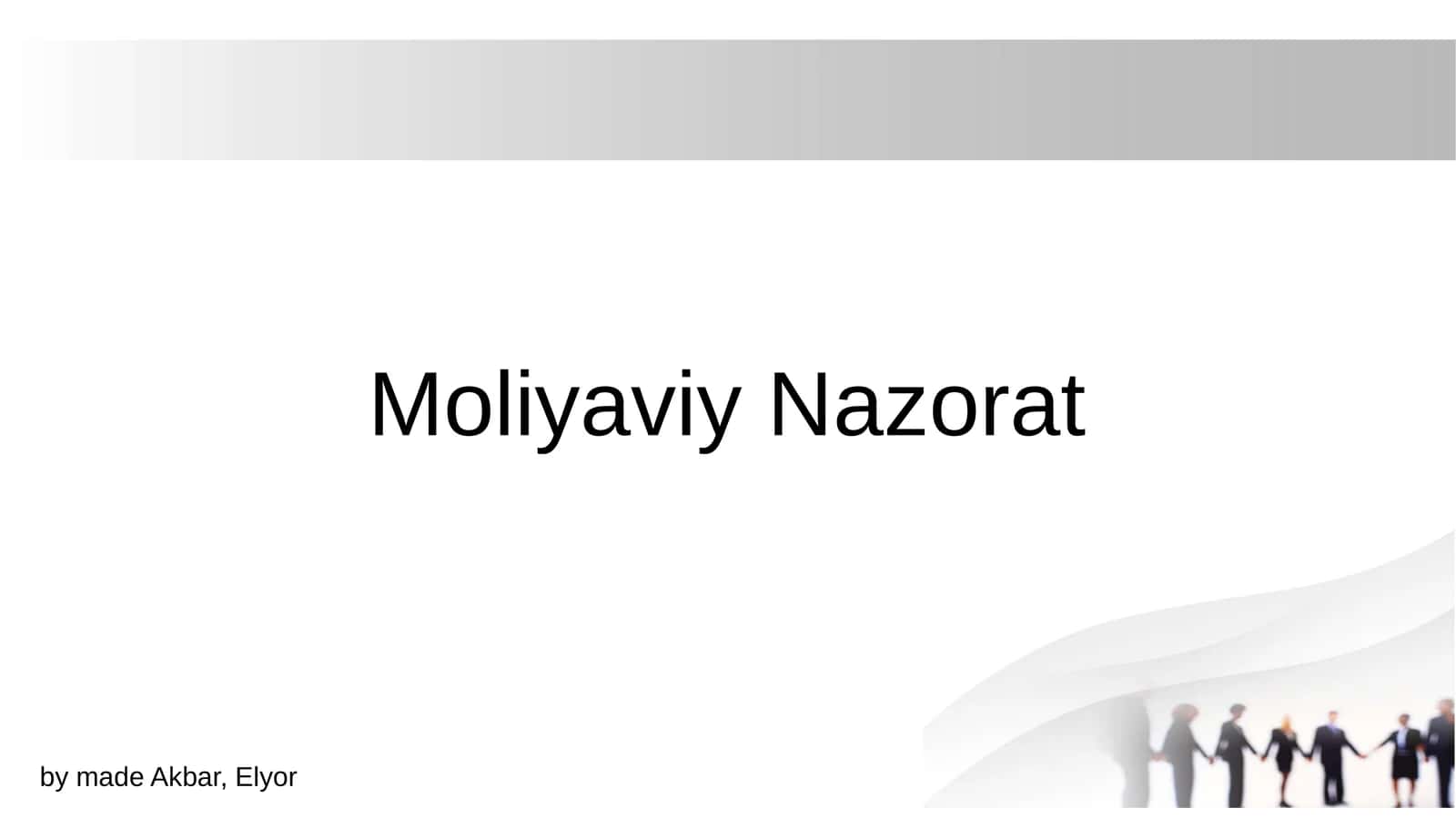 moliyaviy nazorat 1