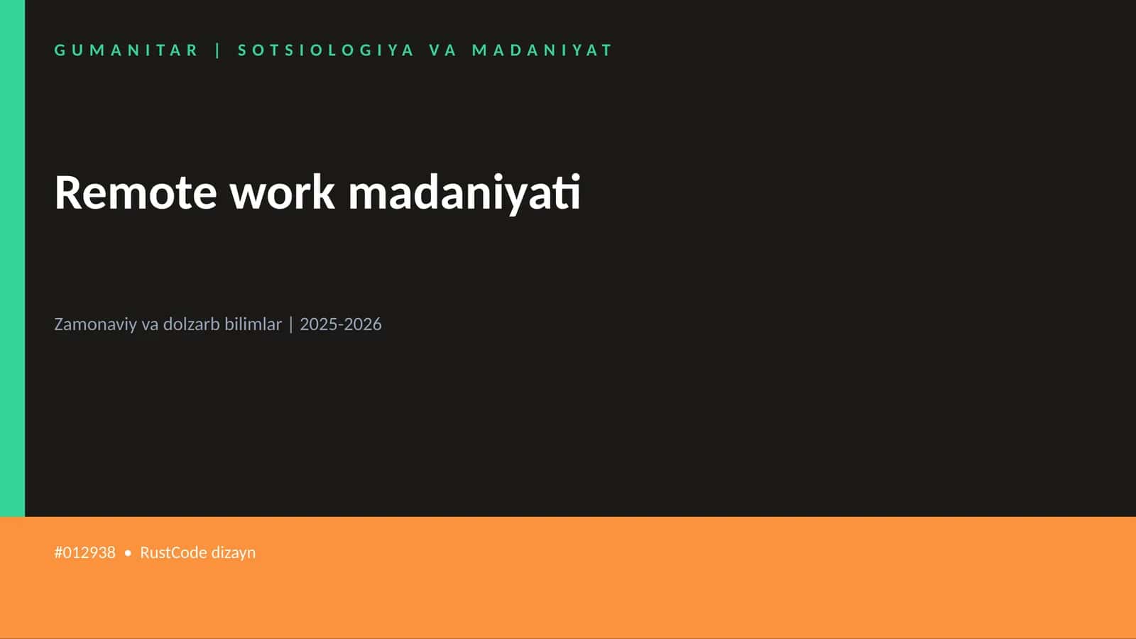 Remote work madaniyati 1