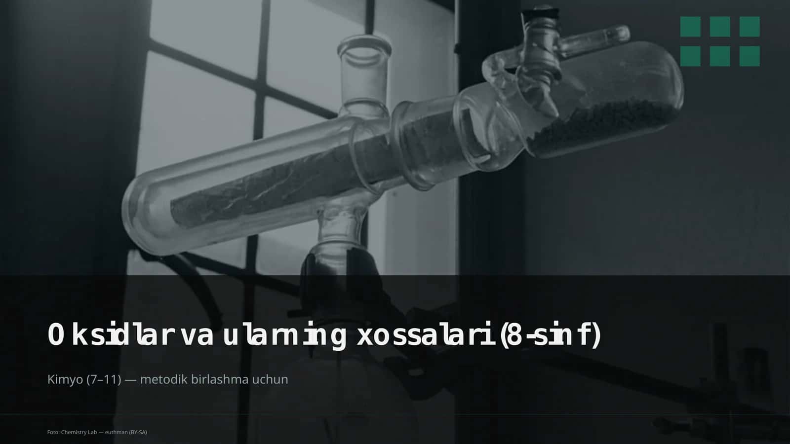 Oksidlar va ularning xossalari (8-sinf) 1
