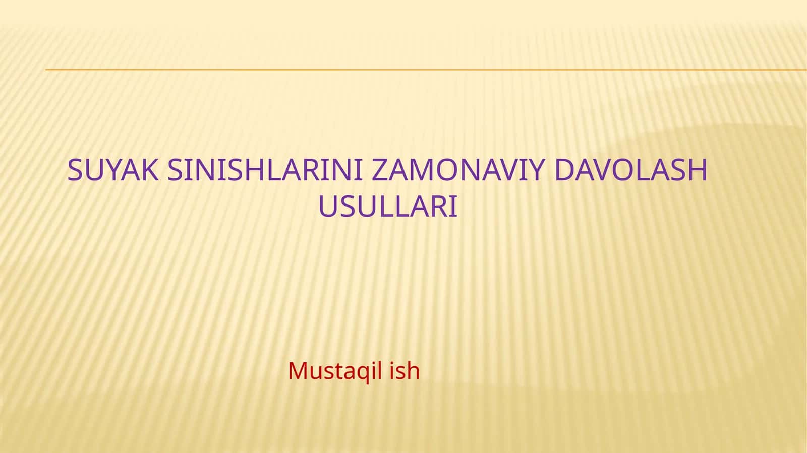 Suyak sinishlarida zamonaviy davolash usullari 1