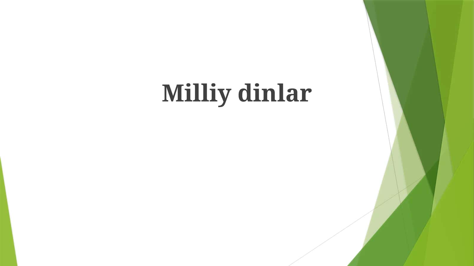 Milliydinlar 1