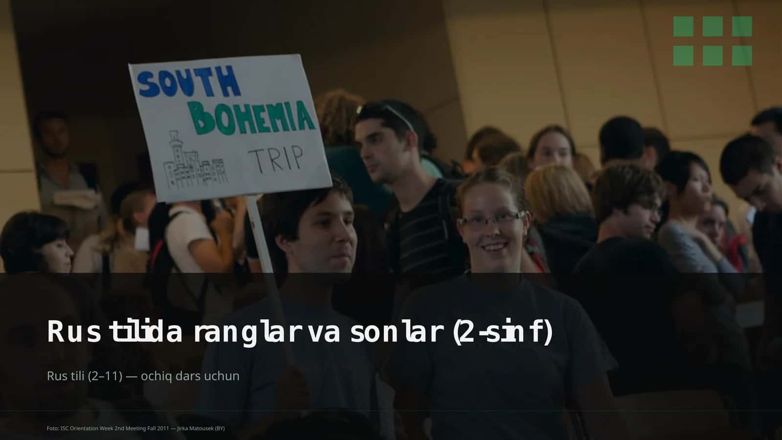 Rus tilida ranglar va sonlar (2-sinf) 1