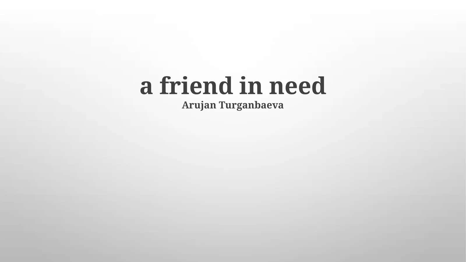 Defining Friendship 1