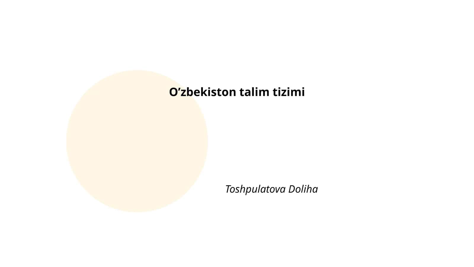O’zbekiston talim tizimi 1
