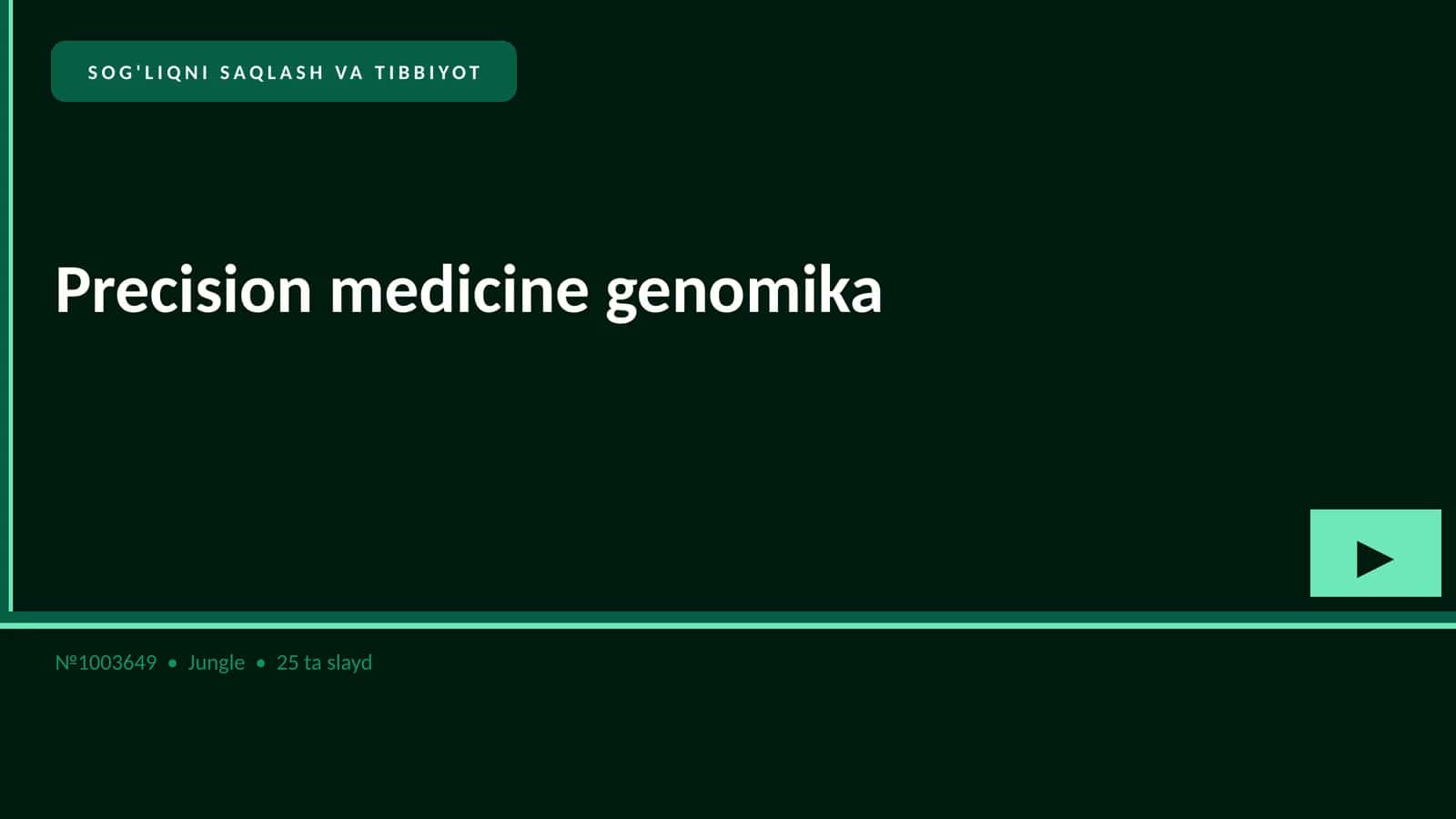 Precision medicine genomika 1