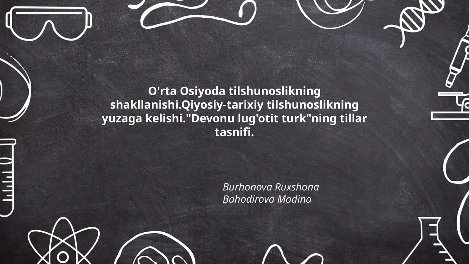Devonu lug'otit turk tillar tasnifi 1