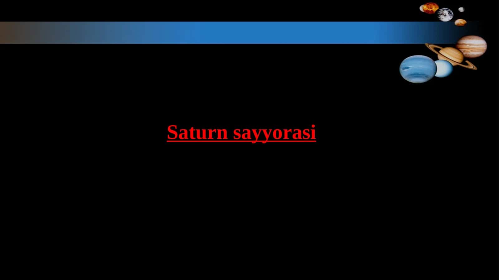 Saturnsayyorasi 1