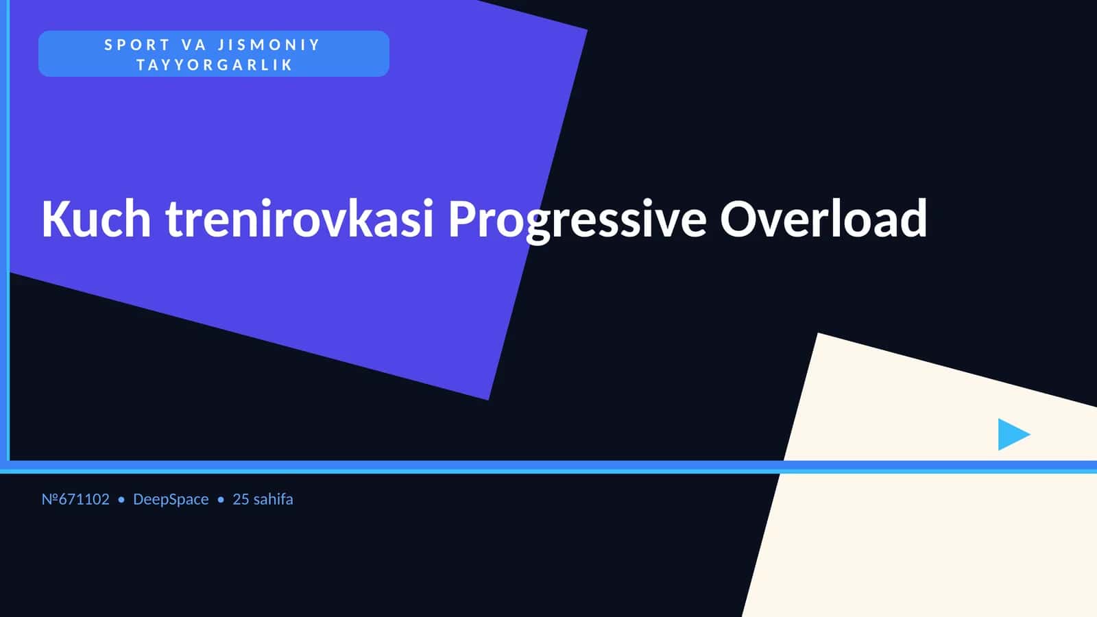 Kuch trenirovkasi Progressive Overload 1