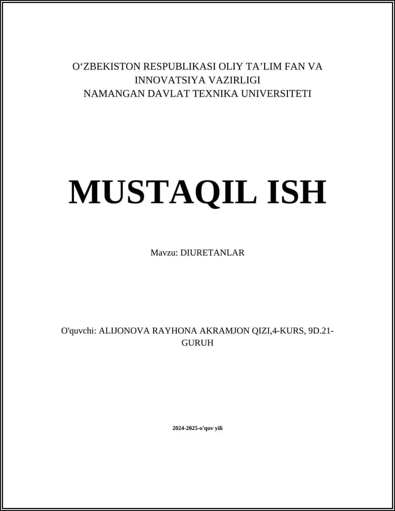 DIURETANLAR 1