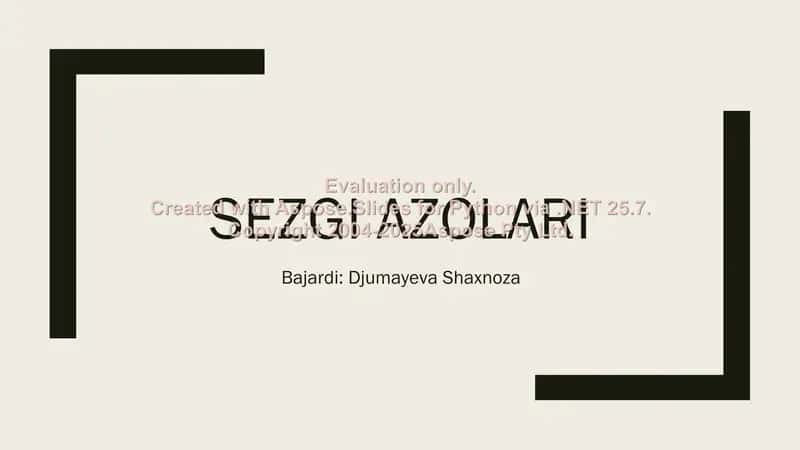 Sezgi azolari 1