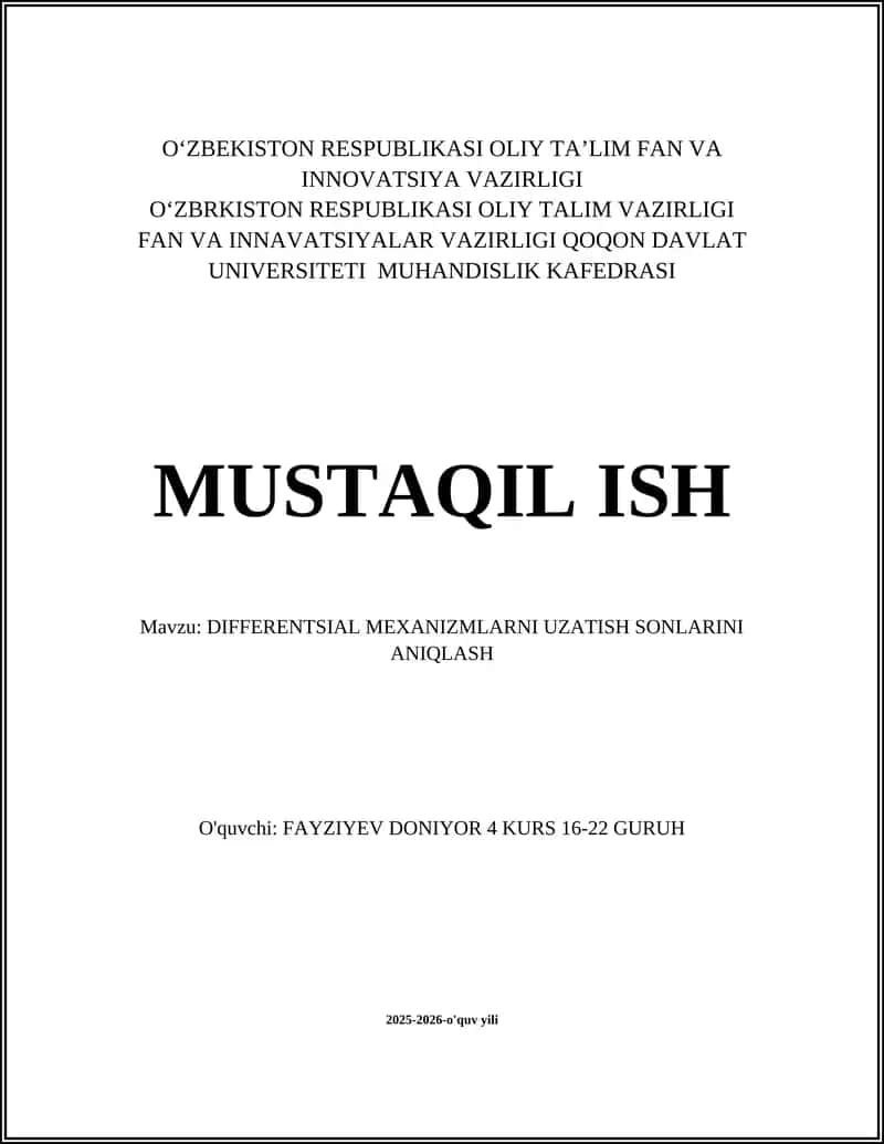 DIFFERENTIAL MECHANISMS EXPANSION RATES IDENTIFICATION 1