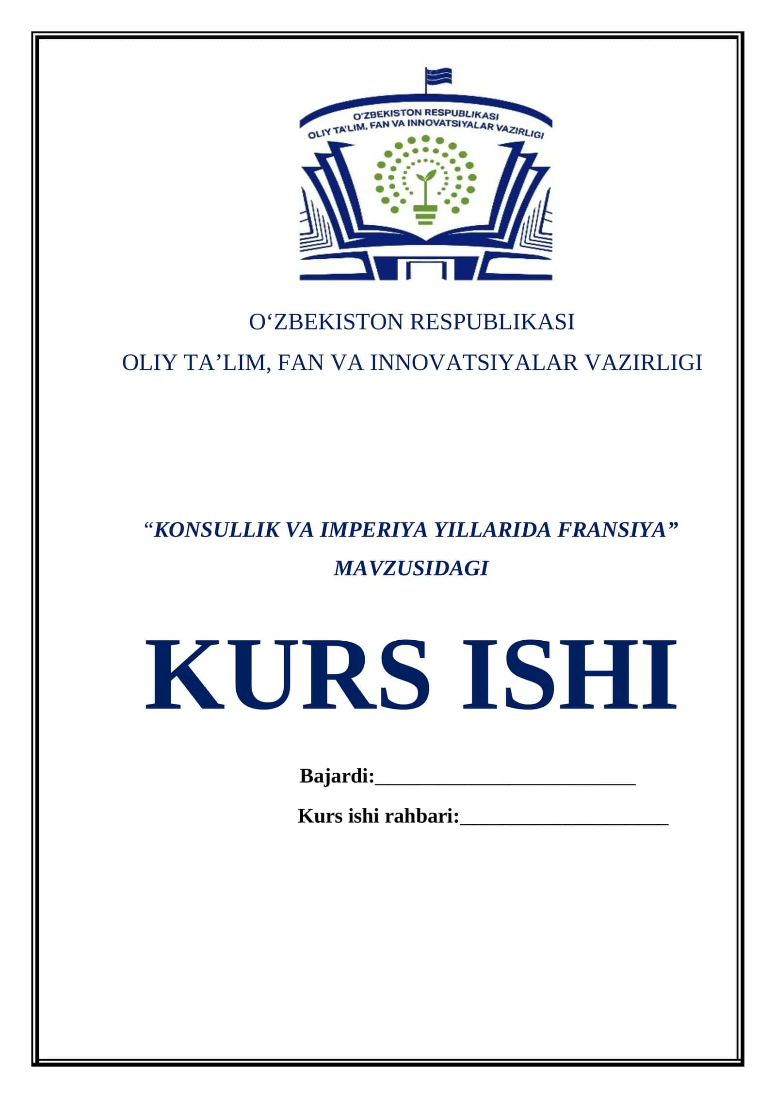 KONSULLIK VA IMPERIYA YILLARIDA FRANSIYA 1