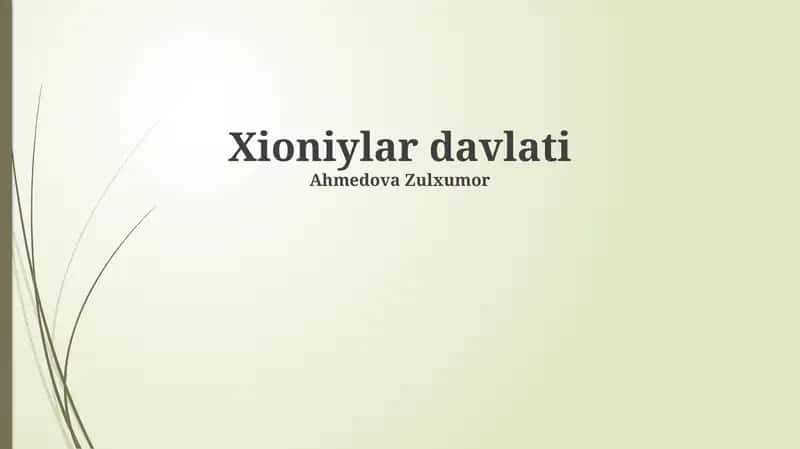 Xioniylar davlati 1