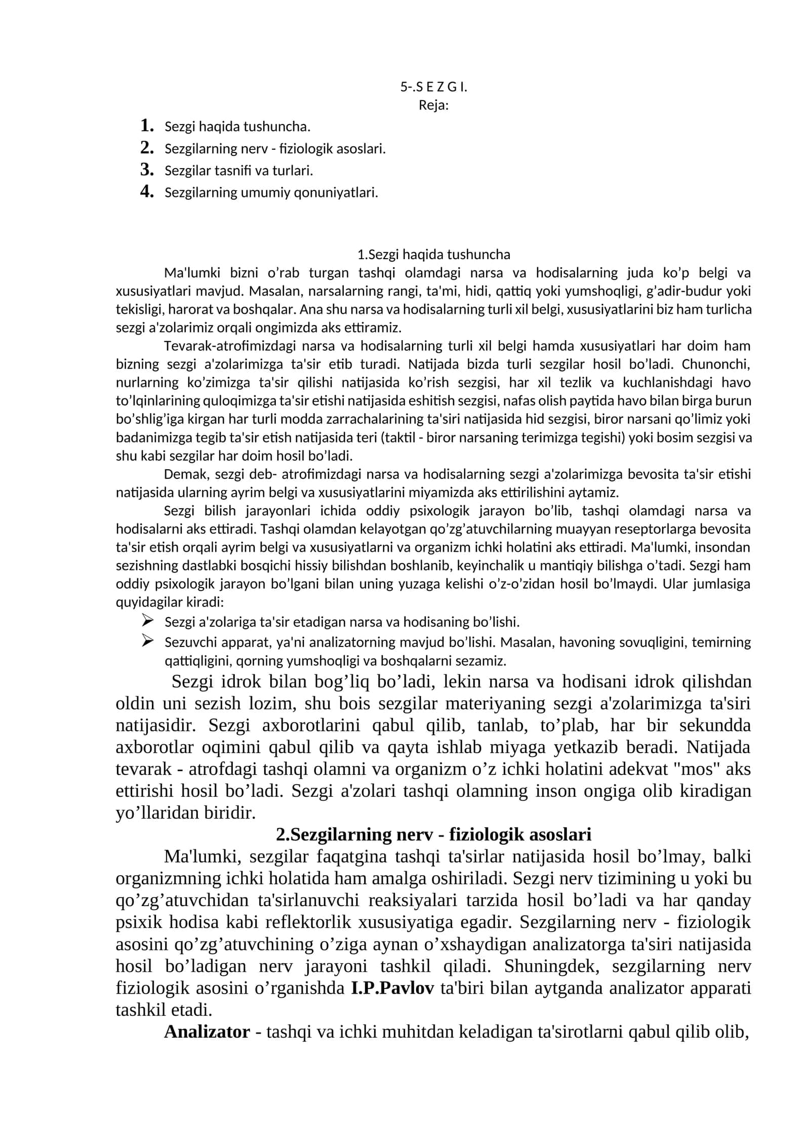 Sezgi 1