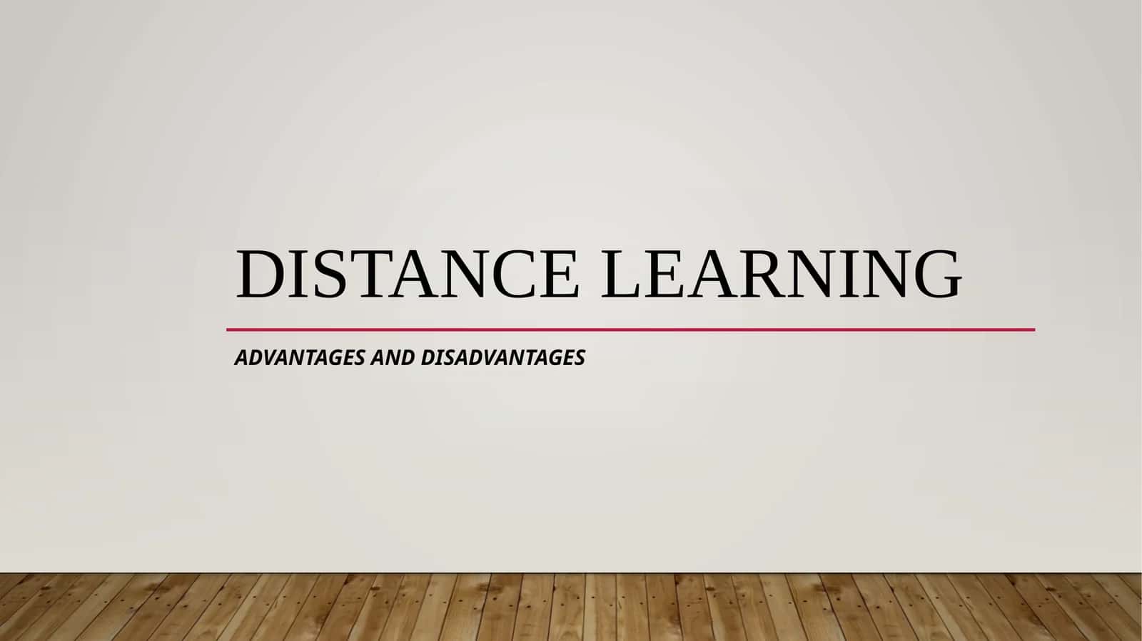 Introduction to Distance Learning 1