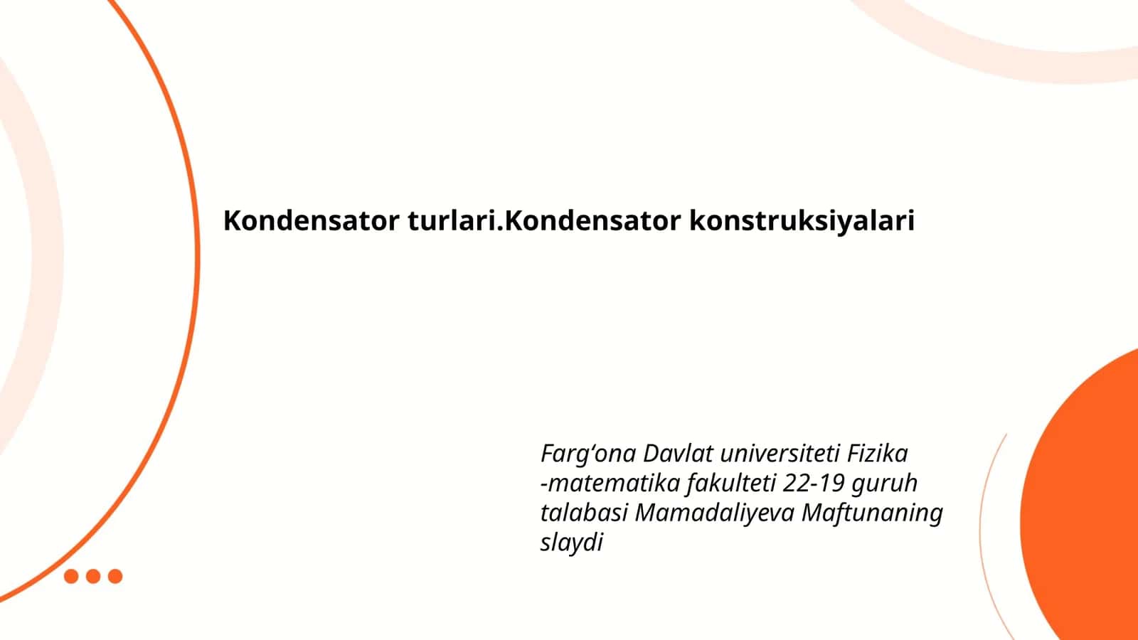 Elektrostatik Kondensatorlar 1