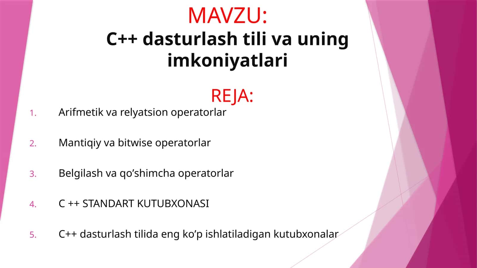 C++dasturlashtilivauningimkoniyatlari 1