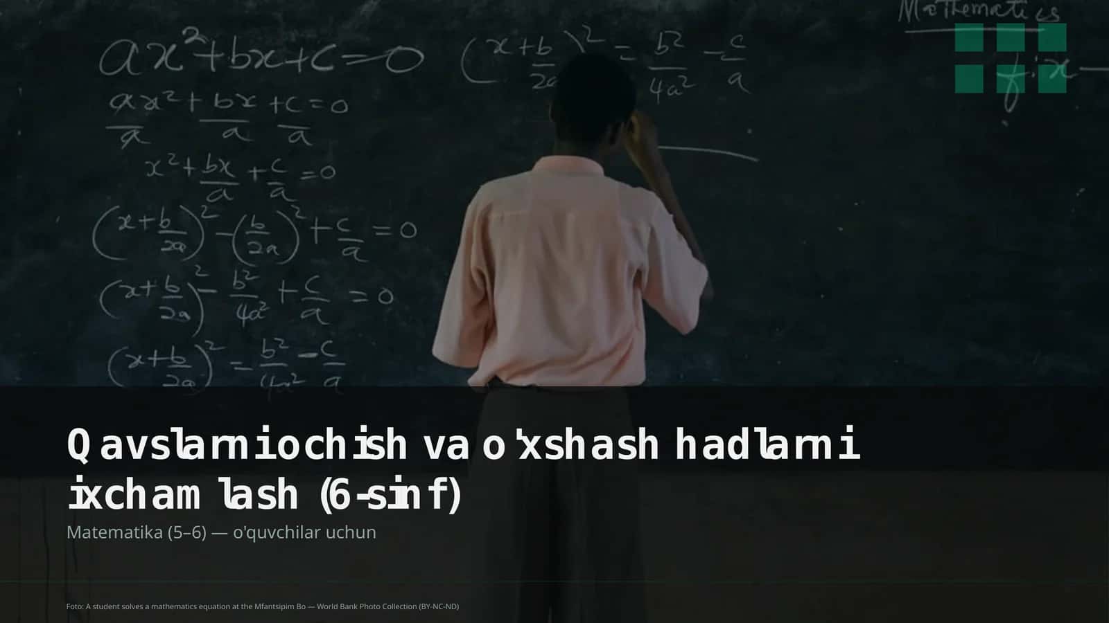 Matematika (5–6) — o'quvchilar uchun 1