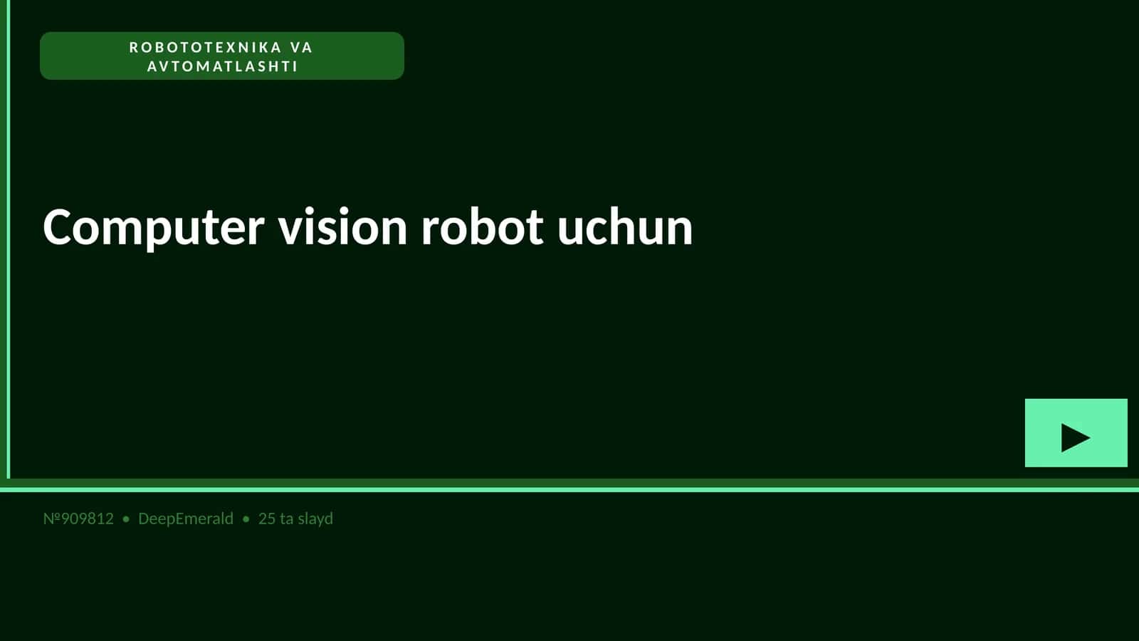 ROBOTOTEXNIKA VA AVTOMATLASHTI 1