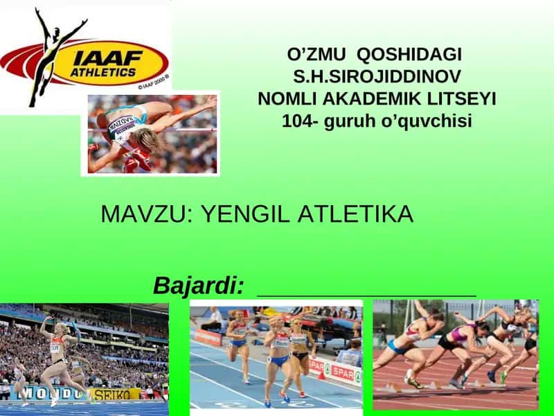 YENGIL ATLETIKA 1