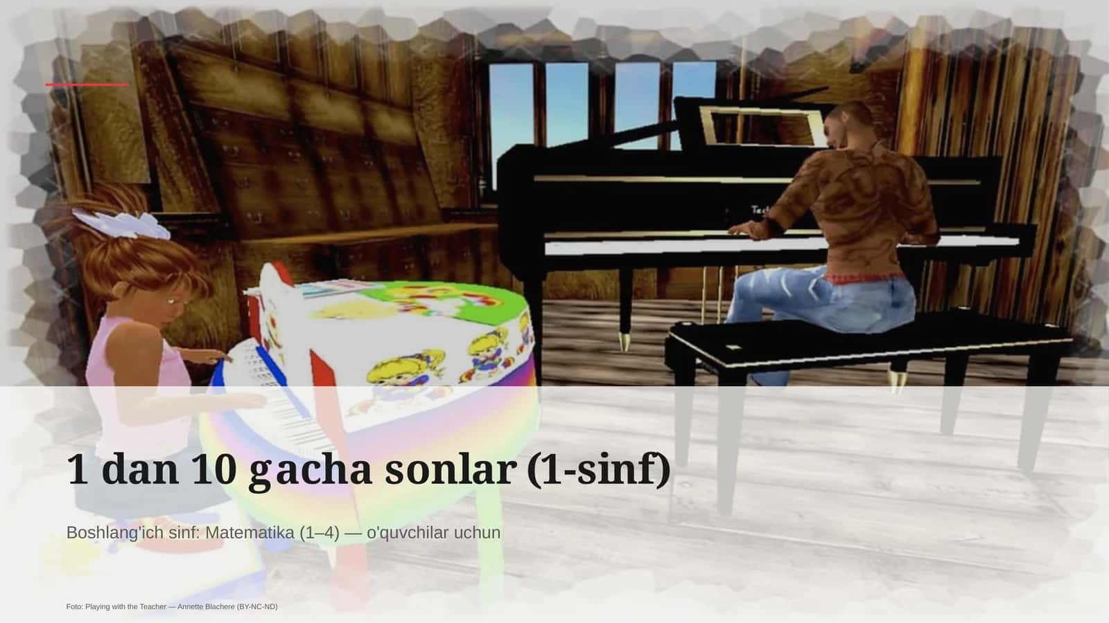 1 dan 10 gacha sonlar (1-sinf) 1