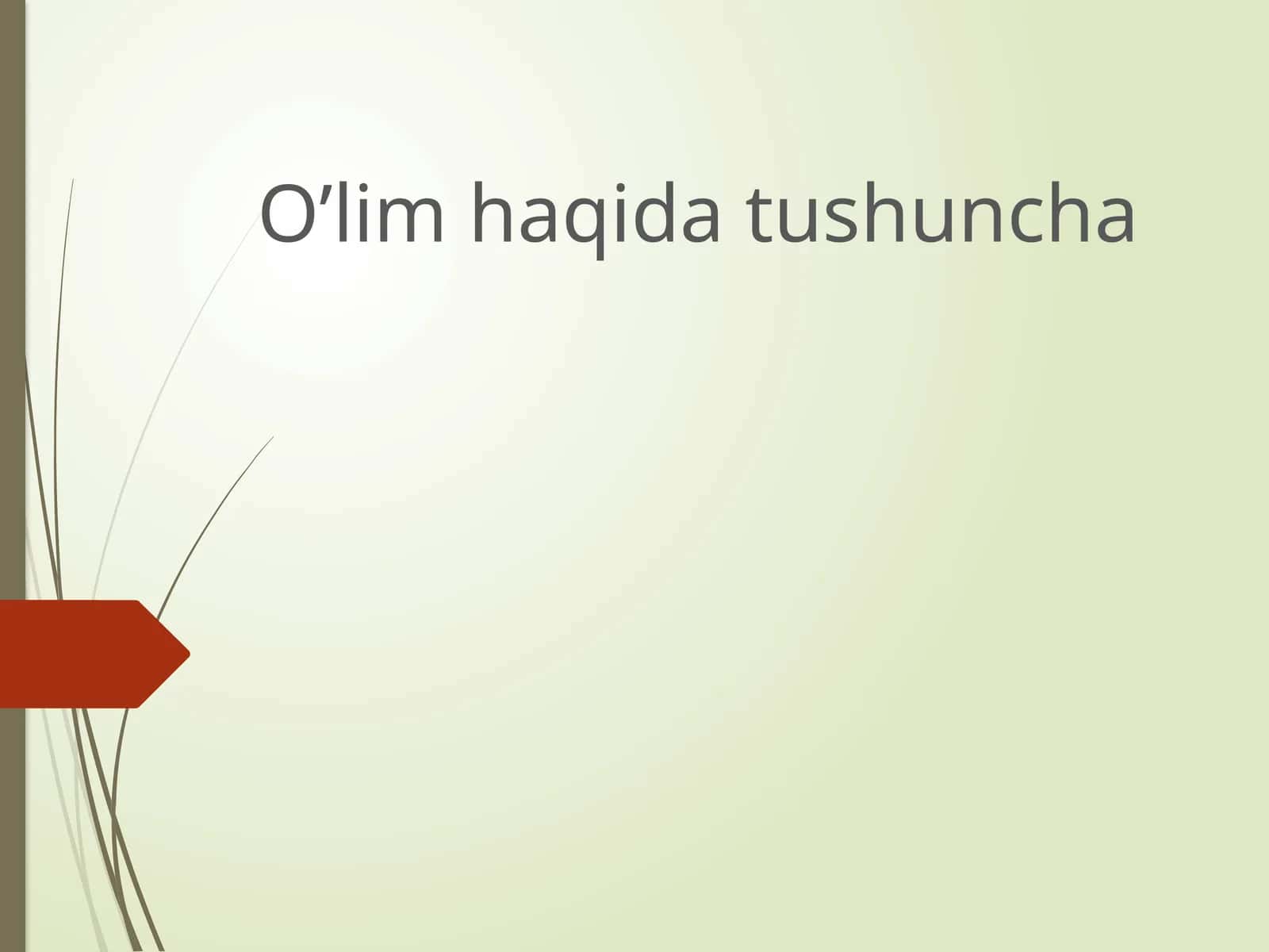 O’limhaqida tushuncha 1