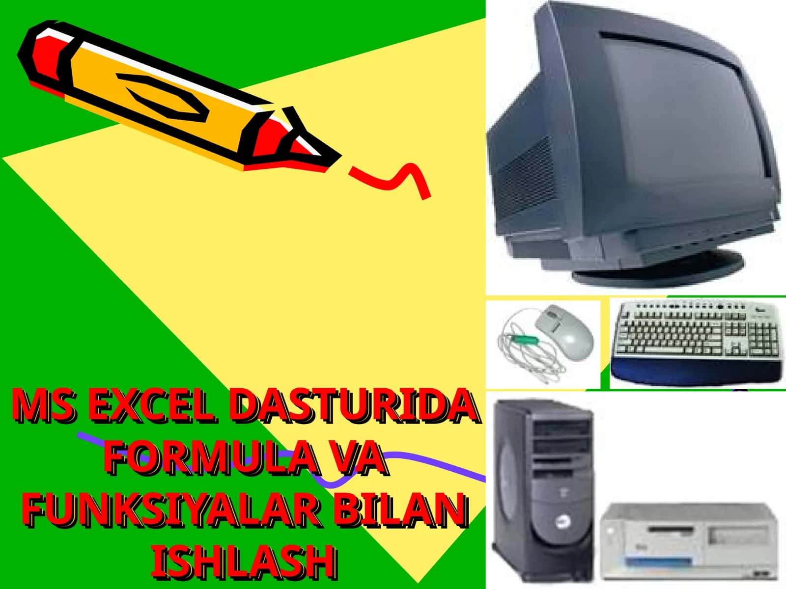 MS EXCEL DASTURIDA FORMULA VA FUNKSIYALAR BILAN ISHLASH 1