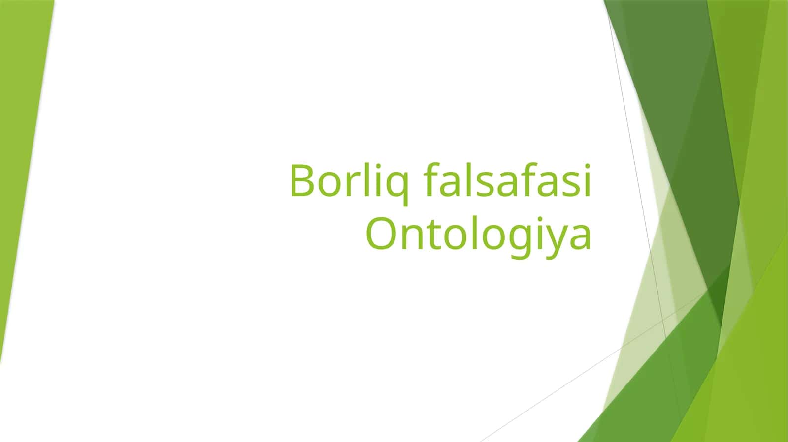 Ontologiya 1