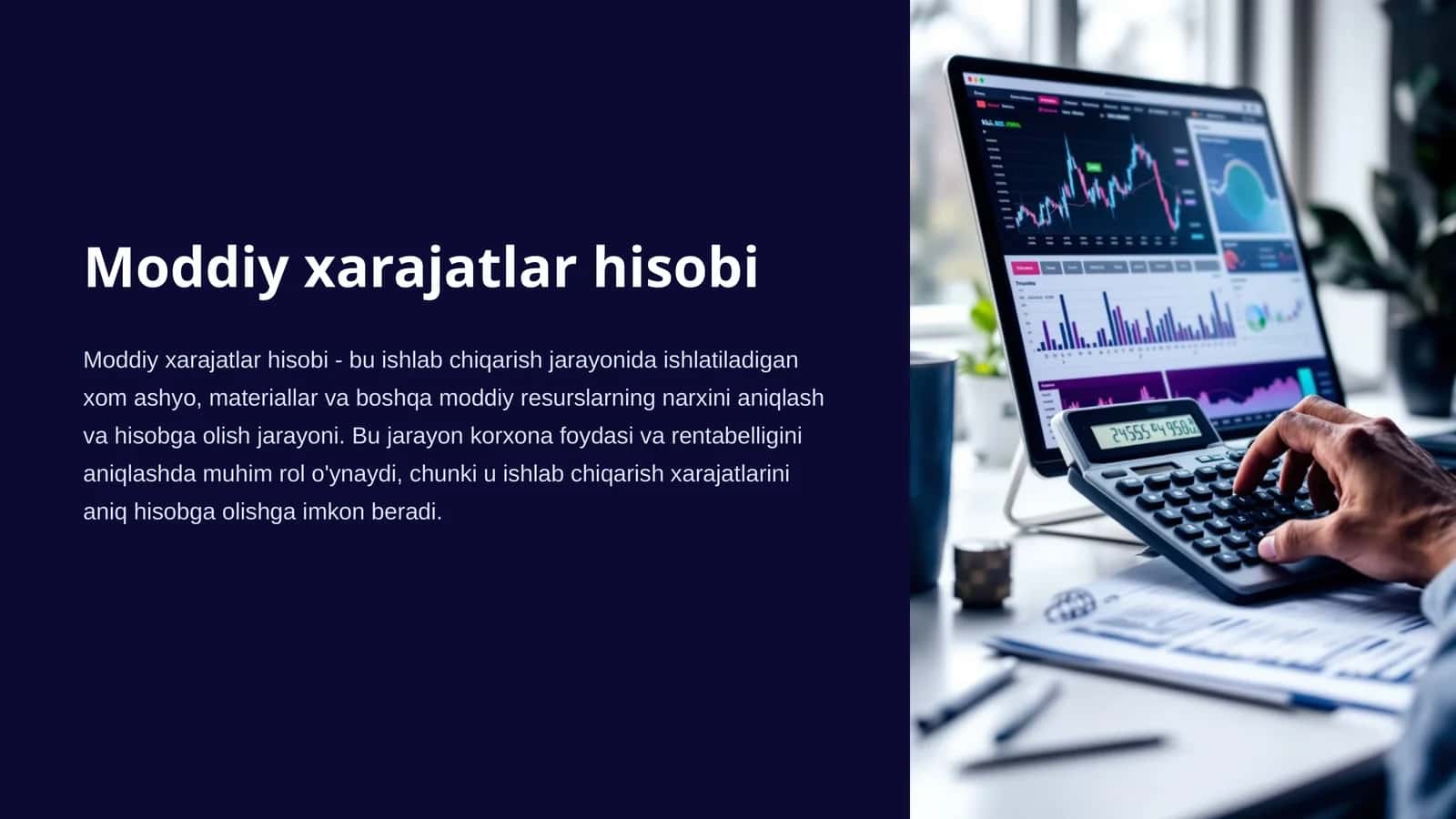 Moddiy xarajatlar hisobi 1