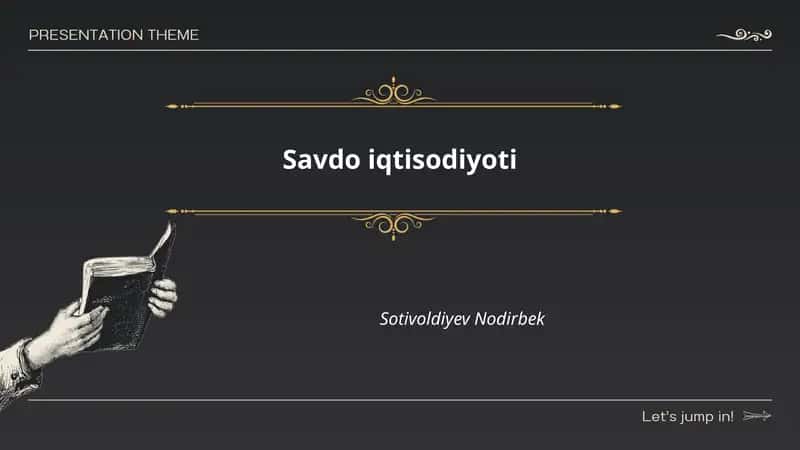 Savdo iqtisodiyoti 1