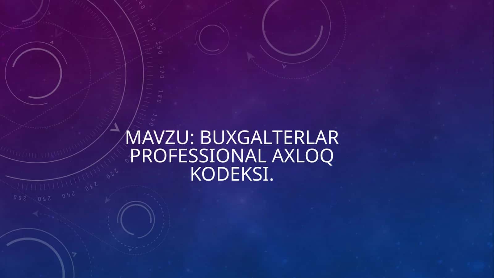 Buxgalterlar professional axloq kodeksi 1
