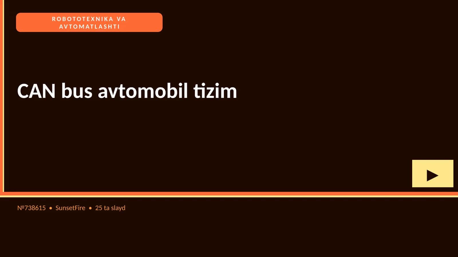 CAN bus avtomobil tizim 1