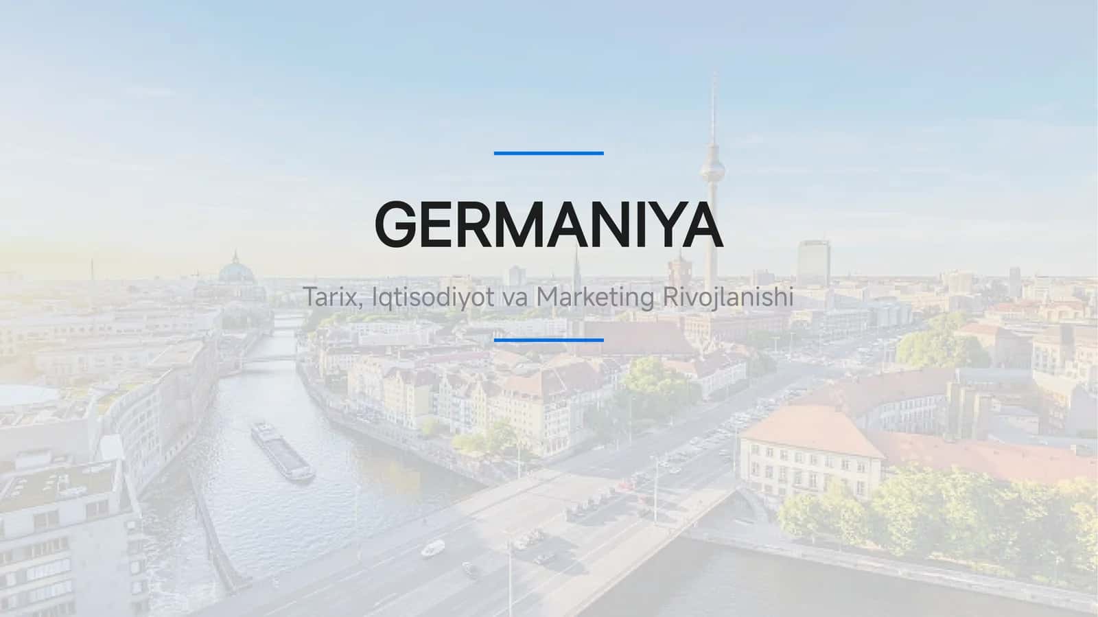 Germaniya Tarixi va Iqtisodiyoti 1